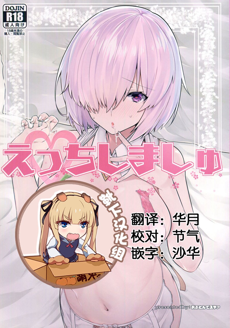 [靴下汉化组] (C93) [おふとんでスヤァ (みつどうえ)] えっちしましゅ (FateGrand Order)