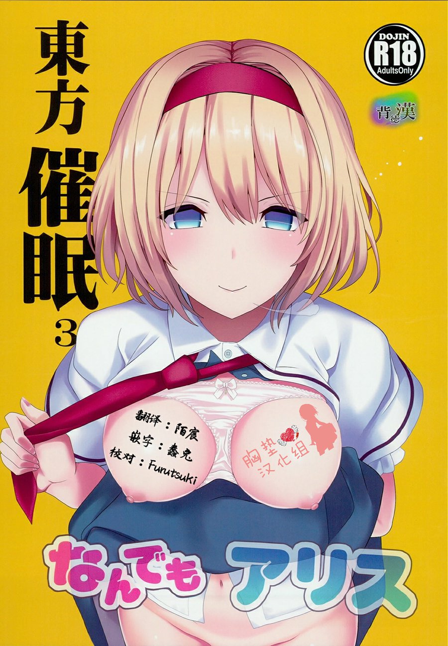 ［胸垫汉化组］(C93) [背徳漢 (背徳漢)] 東方催眠３-なんでもアリス- (東方Project)  (Chinese)