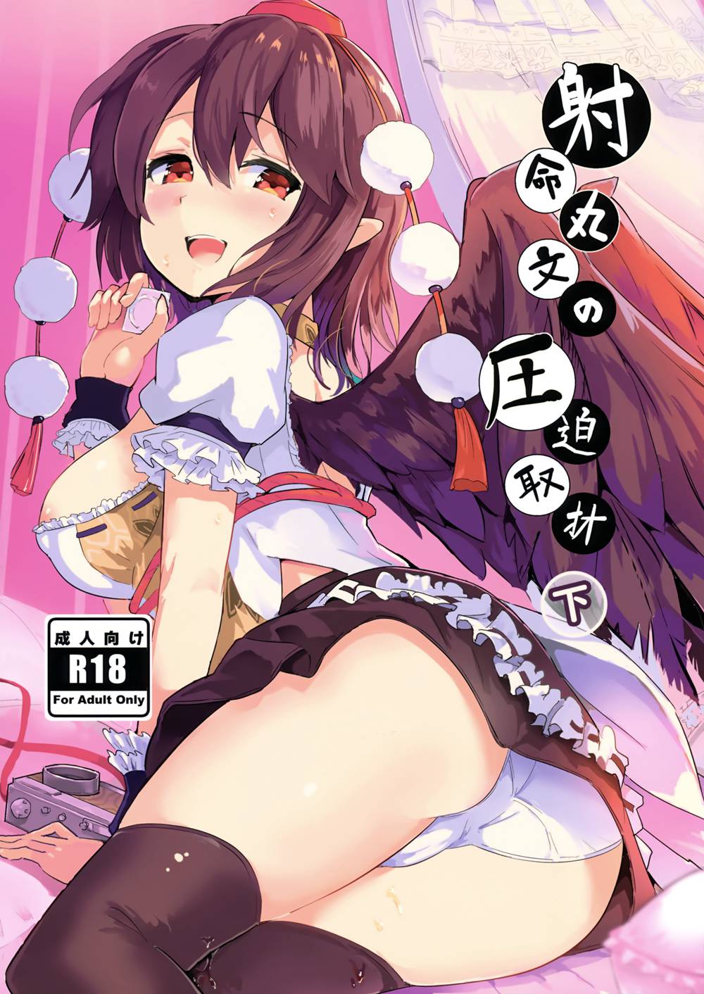 [Honoji (プーアカちゃん)] 射命丸文の圧迫取材 下 (東方Project)[脸肿汉化组](C94)